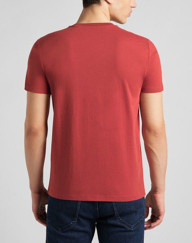 LEE POCKET TEE MĘSKI T-SHIRT RED OCHRE L63JFQOE 112140458