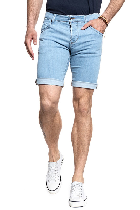SPODENKI MĘSKIE MUSTANG 5 POCKET SHORT DENIM BLUE 1007373 5000 110