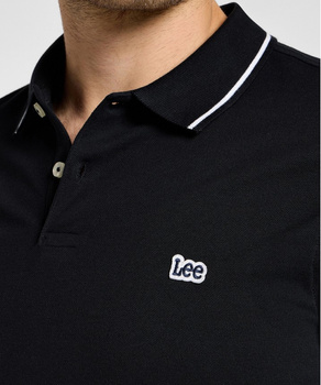 MESKA KOSZULKA POLO LEE LS PIQUE POLO BLACK BLACK 112322786