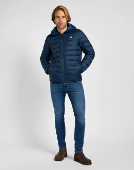 MESKA KURTKA  LEE LIGHT PUFFER JKT RIVET NAVY 112355676