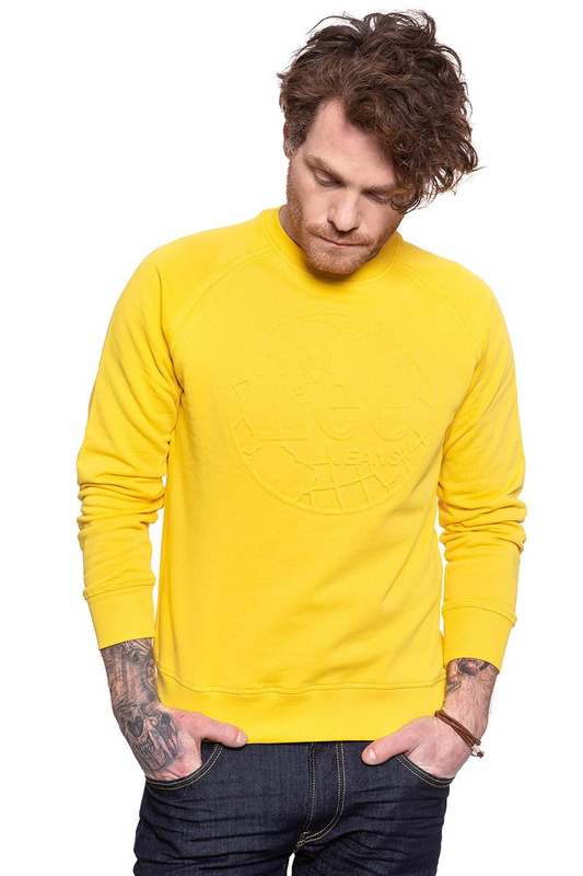 LEE BLUZA EMBOSSED CREW SWS LEMON ZEST L81PSPMM 112121888