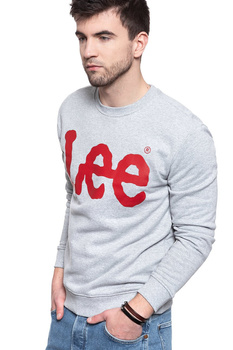 BLUZA LEE BLUZA LEE CREWNECK SWS GREY MELE L81RTJMP 112121901