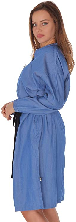 LEE EYELET DRESS DAMSKA SUKIENKA DIPPED BLUE L50MFXLA 112111356