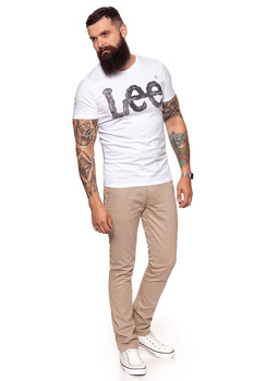 LEE T SHIRT LOGO TEE WHITE L63AAI12