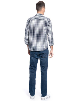 SPODNIE MĘSKIE WRANGLER REGULAR BLUE BLACK W10SHN361 112126003