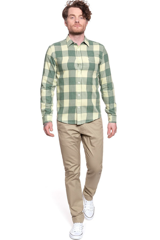 WRANGLER LS 1 PKT SHIRT ARTICHOKE GREEN W5F13OG14 112130112