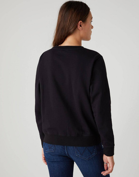 WRANGLER CREW SWEAT DAMSKA BLUZA LOGO BLACK W6Z1HY100 112130855