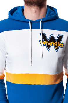 BLUZA WRANGLER MĘSKA B&Y HOODIE WHITE W6557HQ12 112130568