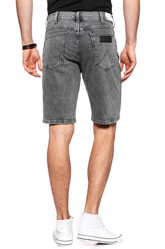 KRÓTKIE SPODENKI WRANGLER DENIM SHORT BLEACHED BLACK W14CRA24P 112126620