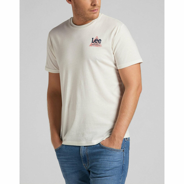 LEE SMALL TRIANGLE TEE MĘSKA KOSZULKA T-SHIRT OFF WHITE L63VFQMK 112140474