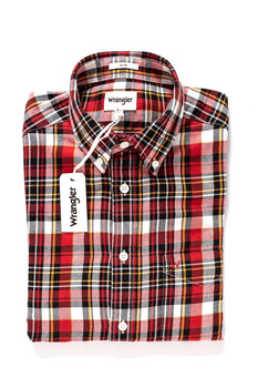 KOSZULA WRANGLER LS 1PKT BUTTON DOWN SALSA RED W5883NWWN 112129638