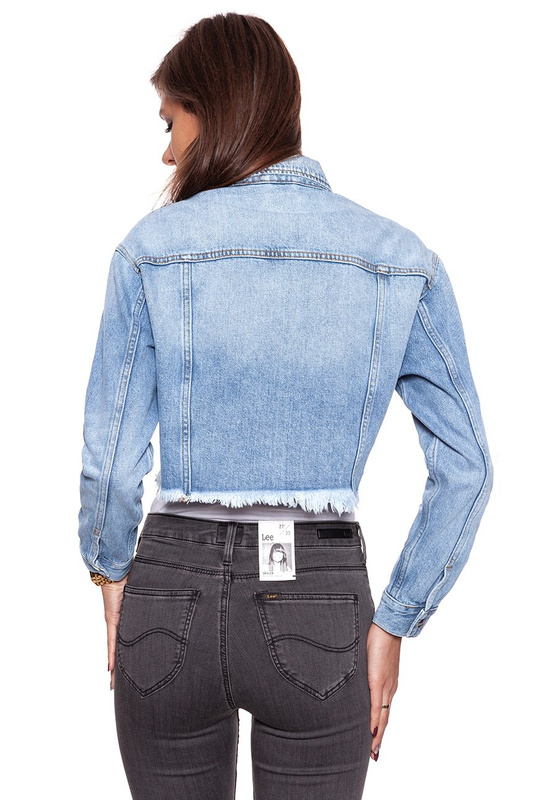 DAMSKA KURTKA JEANSOWA WRANGLER RETRO CROP JACKET FIJI W417GF127 112128791