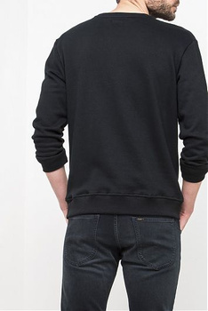 LEE LOGO SWEATSHIRT MĘSKA BLUZA NADRUK BLACK L82UUB01 112122202