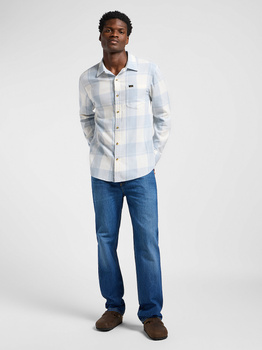 LEE MĘSKA KOSZULA LEE MERCANTILE SHIRT ECRU CONCRETE 112364144