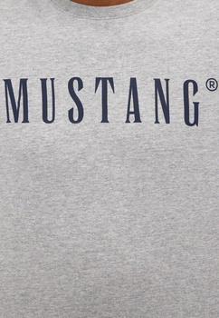 Męski T-Shirt Koszulka MUSTANG Style Austin Mid Grey Melange 1014695 4140 