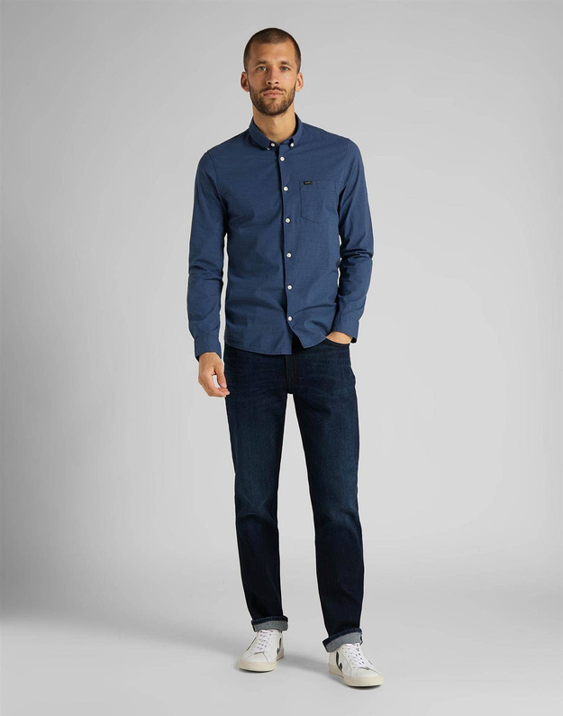 MĘSKA KOSZULA MATERIAŁOWA LEE SLIM BUTTON DOWN NAVY L66XRT35 112116817