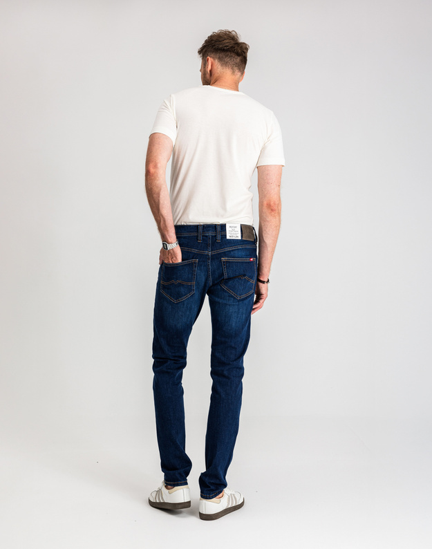 Męskie Spodnie Jeansowe Mustang Style Oregon Tapered Denim Blue 1017123 5000 882