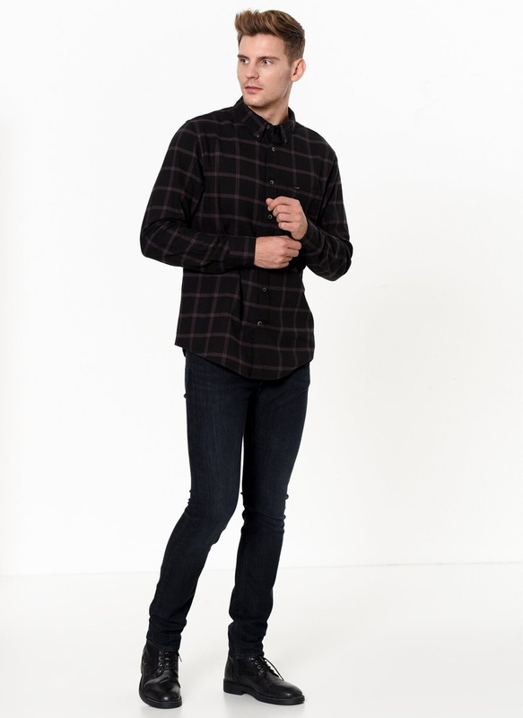 LEE BUTTON DOWN BLACK L880DC01
