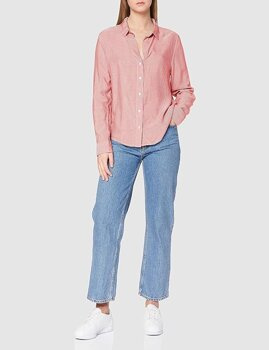 WRANGLER BLOUSE DAMSKA KOSZULA Z DŁUGIM RĘKAWEM PASKI FLAME RED W5Z2TIR06