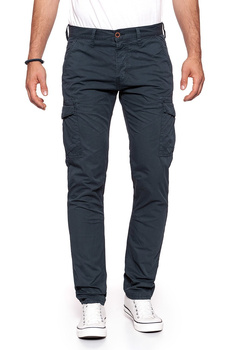 WRANGLER SPODNIE MĘSKIE CARGO PANTS NAVY W15ELL49I