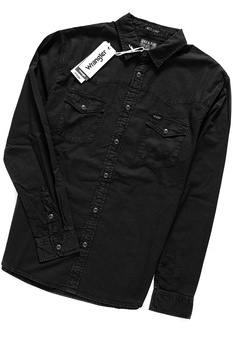 KOSZULA MĘSKA WRANGLER LS WESTERN SHIRT BLACK W5A237S01 112129995