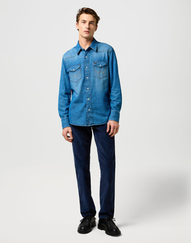 MESKIE SPODNIE WRANGLER TEXAS SLIM MOOD INDIGO 112370862