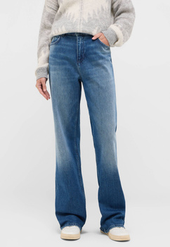 Damskie Spodnie Jeansowe Mustang Style Madison Wide Denim Blue 1016931 5000 582