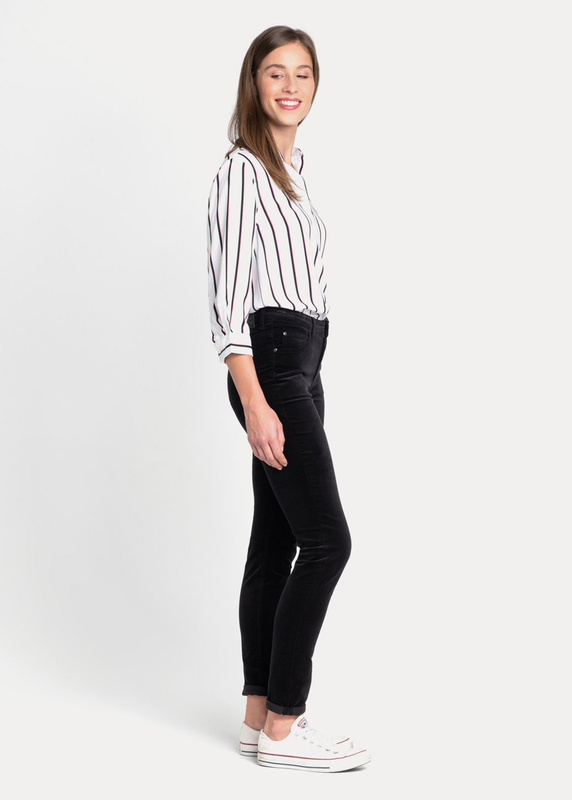 LEE SCARLETT HIGH DAMSKIE SPODNIE MATERIAŁOWE BLACK L626MI01 112114282