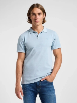 MESKA KOSZULKA POLO LEE GARMENT DYE POLO CONCRETE GRAY 112363859