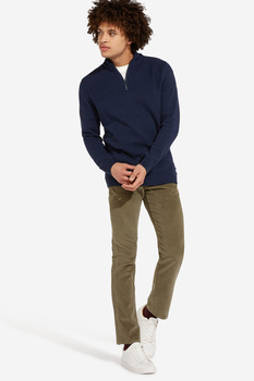 WRANGLER HALF ZIP KNIT MĘSKI SWETER NAVY W8A4RK114 112132373