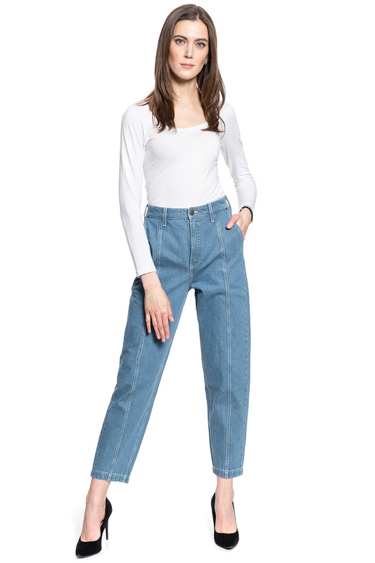 DAMSKIE SPODNIE JEANSOWE LEE Panelled Stella Tape GREY BALA L30QMMOJ 112106579