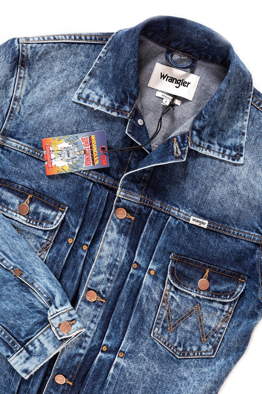 KURTKA JEANSOWA WRANGLER RETRO JACKET BANG ON W442GW24F 112128844