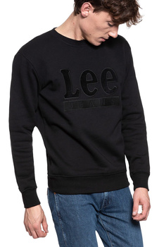 BLUZA LEE VELOURS CREW SWS BLACK L81STJ01 112121904