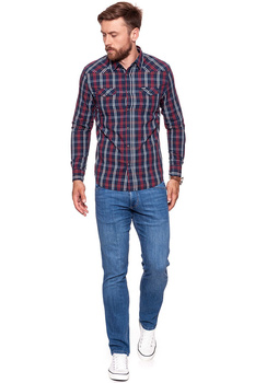 KOSZULA WRANGLER WESTERN SHIRT RED W59734M47 112129831