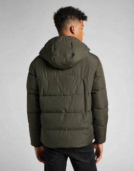 LEE PUFFER JACKET MĘSKA KURTKA ZIMOWA SERPICO GREEN L88BNYOJ 112141010