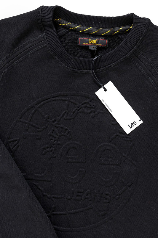 BLUZA LEE EMBOSSED CREW SWS BLACK L81PSP01 112121882