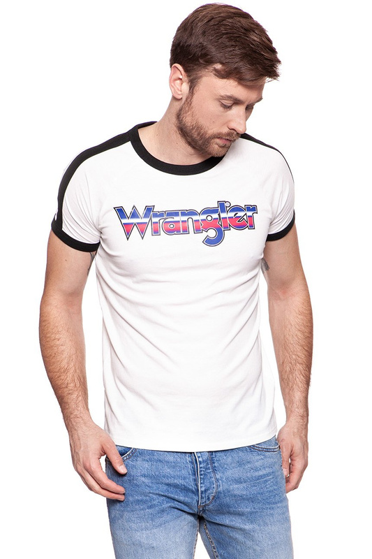 KOSZULKA WRANGLER RAGLAN TEE VAPOROUS GRAY W7B77FKWV 112131547