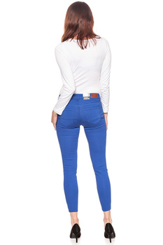 WRANGLER CROP SKINNY SPODNIE DAMSKIE TURKISH SEA W28MHL291 112128460