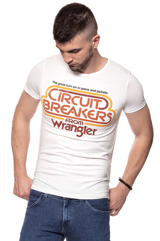 KOSZULKA WRANGLER CIRCUIT TEE OFFWHITE W7B14FK02 112131403
