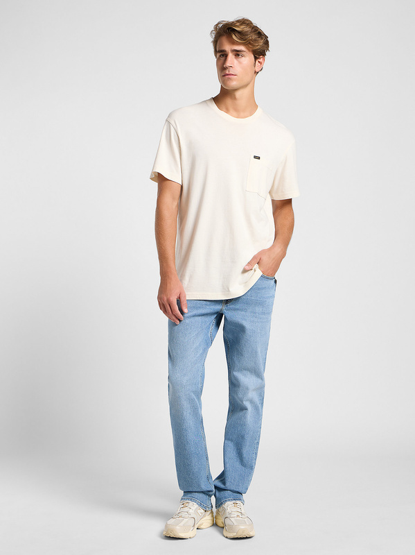 JEANSY MĘSKIE SPODNIE LEE BROOKLYN STRAIGHT HORIZON BLUE 112363849