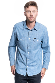 KOSZULA MĘSKA LEE WORKER SHIRT SUMMER BLUE L68HNSNJ 112117141