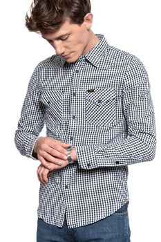 LEE WESTERN SHIRT MĘSKA KOSZULA W KRATĘ BLACK L644NL01 112115593