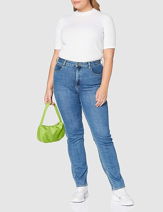 LEE CLASSIC STRAIGHT PLUS DAMSKIE SPODNIE JEANSOWE JEANSY MID QUARTZ 34 L32JSZRC 112107655