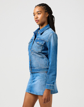 WRANGLER DAMSKA KURTKA JEANSOWA WRANGLER HERITAGE JACKET WRUGGED 112362616