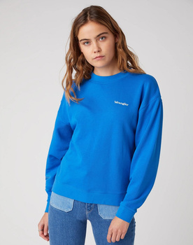 DAMSKA BLUZA WRANGLER RETRO SWEAT STRONG BLUE W6N0-HA-X2V 112130766