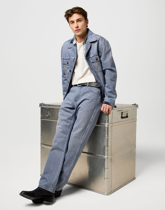 MESKA KOSZULKA WRANGLER VINTAGE TEE BIRCH 112371467