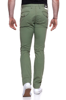 LEE SPODNIE MĘSKIE SLIM CHINO OLIVE GREEN L768FT33
