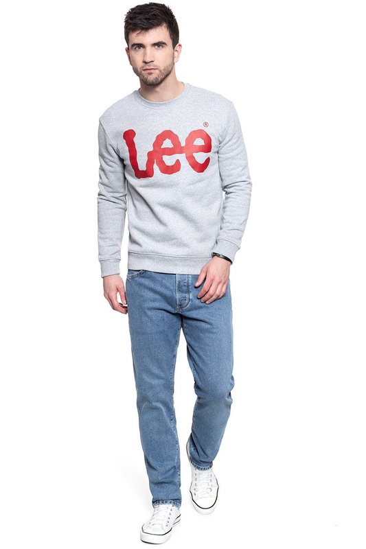 BLUZA LEE BLUZA LEE CREWNECK SWS GREY MELE L81RTJMP 112121901