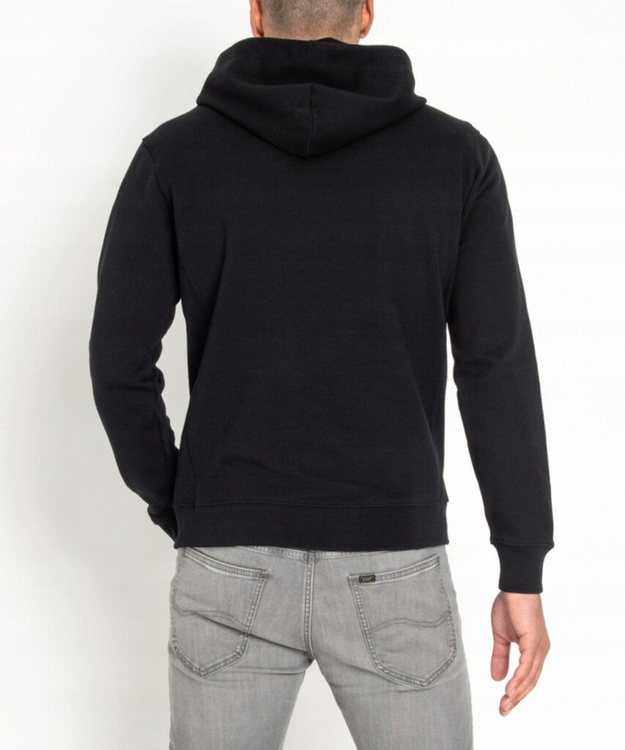 LEE LOGO SWEAT MĘSKA BLUZA Z KAPTUREM NIEROZPINANA BLACK L82QWO01 112122153
