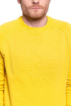 LEE BLUZA EMBOSSED CREW SWS LEMON ZEST L81PSPMM 112121888